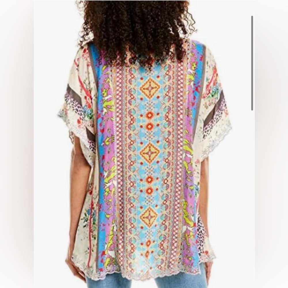Johnny Was Multicolor Embroidered Top - Picture 2 of 7